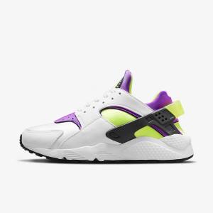 Αθλητικά Παπούτσια Nike Air Huarache γυναικεια ασπρα μαυρα κίτρινα | NK926CTR