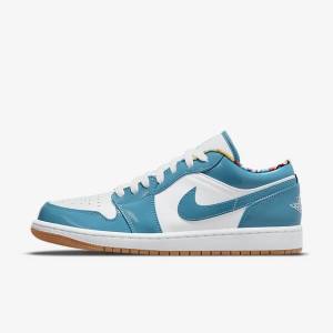 Αθλητικά Παπούτσια Nike Air Jordan 1 Low SE ανδρικα τυρκουάζ ασπρα σκουρο μπλε τυρκουάζ | NK374NWP