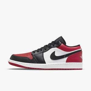 Αθλητικά Παπούτσια Nike Air Jordan 1 Low ανδρικα κοκκινα μαυρα ασπρα | NK567DSK