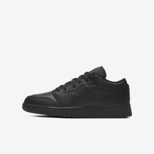 Αθλητικά Παπούτσια Nike Air Jordan 1 Low Older παιδικα μαυρα | NK827BTV