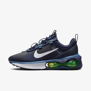 Αθλητικά Παπούτσια Nike Air Max 2021 ανδρικα οψιάνος ανοιχτο πρασινο μπλε ασπρα | NK189CUS