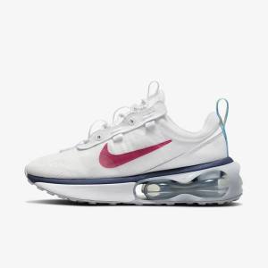 Αθλητικά Παπούτσια Nike Air Max 2021 γυναικεια ασπρα μπλε Πλατίνα ροζ | NK571NFC