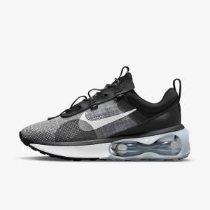 Αθλητικά Παπούτσια Nike Air Max 2021 γυναικεια μαυρα μεταλλικός ασημι γκρι ασπρα | NK650UPZ