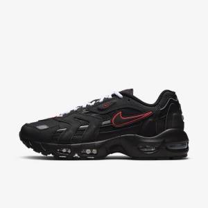 Αθλητικά Παπούτσια Nike Air Max 96 II ανδρικα μαυρα κοκκινα ασπρα | NK376AOX