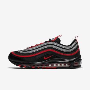 Αθλητικά Παπούτσια Nike Air Max 97 ανδρικα μαυρα μεταλλικός ασημι κοκκινα | NK403KVX