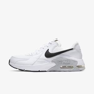 Αθλητικά Παπούτσια Nike Air Max Excee ανδρικα ασπρα Πλατίνα μαυρα | NK948FAG