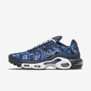 Αθλητικά Παπούτσια Nike Air Max Plus ανδρικα σκουρο μπλε ασπρα μαυρα σκουρο μπλε | NK170RIG