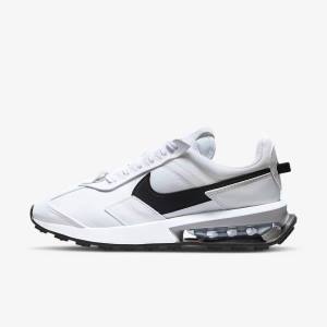 Αθλητικά Παπούτσια Nike Air Max Pre-Day γυναικεια ασπρα μεταλλικός ασημι μαυρα | NK237AIB