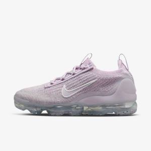 Αθλητικά Παπούτσια Nike Air VaporMax 2021 FK γυναικεια ανοιχτο ροζ ασπρα μεταλλικός ασημι μωβ | NK046FDR