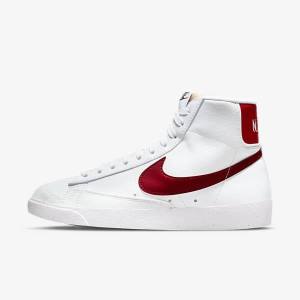 Αθλητικά Παπούτσια Nike Blazer Mid 77 Next Nature γυναικεια ασπρα μαυρα κοκκινα | NK263KAD