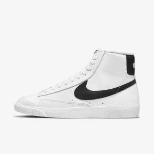 Αθλητικά Παπούτσια Nike Blazer Mid 77 Next Nature γυναικεια ασπρα μαυρα | NK768DSF