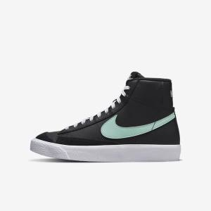 Αθλητικά Παπούτσια Nike Blazer Mid 77 Older παιδικα μαυρα ασπρα μεντα | NK204LNI