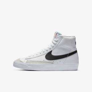 Αθλητικά Παπούτσια Nike Blazer Mid 77 Older παιδικα ασπρα πορτοκαλι μαυρα | NK465MUG