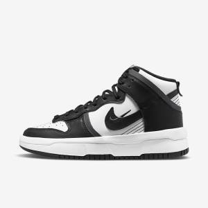 Αθλητικά Παπούτσια Nike Dunk High Up γυναικεια ασπρα σκούρο γκρι μαυρα | NK802SWY