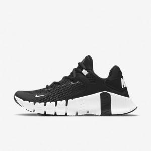 Αθλητικά Παπούτσια Nike Free Metcon 4 γυναικεια μαυρα ασπρα | NK605LOA