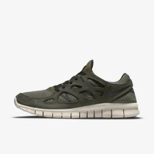 Αθλητικά Παπούτσια Nike Free Run 2 ανδρικα Ελιά μαυρα | NK475UNV