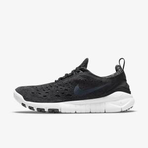 Αθλητικά Παπούτσια Nike Free Run Trail ανδρικα μαυρα ασπρα σκούρο γκρι | NK268TXE