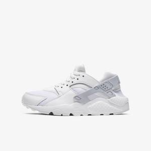 Αθλητικά Παπούτσια Nike Huarache Run Older παιδικα ασπρα Πλατίνα ασπρα | NK452VFK