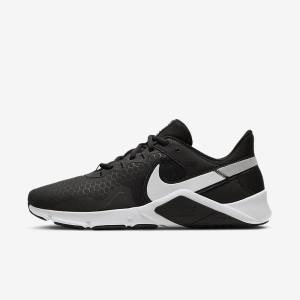 Αθλητικά Παπούτσια Nike Legend Essential 2 ανδρικα μαυρα μεταλλικός ασημι ασπρα | NK782SKM