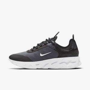 Αθλητικά Παπούτσια Nike React Live ανδρικα μαυρα σκούρο γκρι ασπρα | NK839KYH