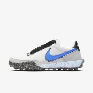 Αθλητικά Παπούτσια Nike Waffle Racer Crater γυναικεια ασπρα μαυρα μπλε | NK861PDC