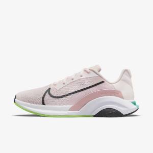 Αθλητικά Παπούτσια Nike ZoomX SuperRep Surge Endurance Class γυναικεια ανοιχτο ροζ πρασινο μαυρα | NK497JRL