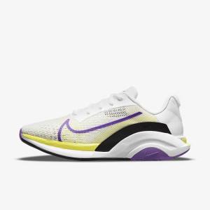 Αθλητικά Παπούτσια Nike ZoomX SuperRep Surge Endurance Class γυναικεια ασπρα μαυρα ανοιχτο λεμόνι | NK872QJM