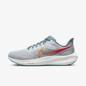 παπουτσια για τρεξιμο Nike Air Zoom Pegasus 39 δρομου ανδρικα Πλατίνα πορτοκαλι | NK928FYG