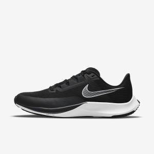 παπουτσια για τρεξιμο Nike Air Zoom Rival Fly 3 δρομου αγωνιστικα ανδρικα μαυρα σκούρο γκρι ασπρα | NK876VOH