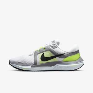 παπουτσια για τρεξιμο Nike Air Zoom Vomero 16 ανδρικα ασπρα γκρι μαυρα | NK208OWR