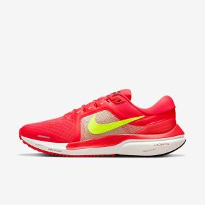 παπουτσια για τρεξιμο Nike Air Zoom Vomero 16 δρομου ανδρικα κοκκινα ασπρα | NK785CAM