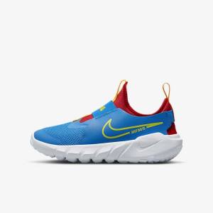 παπουτσια για τρεξιμο Nike Flex Runner 2 Older δρομου παιδικα μπλε κοκκινα χρυσο χρωμα πρασινο | NK158QPW