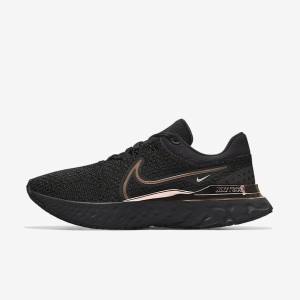 παπουτσια για τρεξιμο Nike React Infinity Run 3 By You Custom δρομου ανδρικα μαυρα | NK190DER
