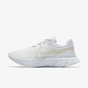 παπουτσια για τρεξιμο Nike React Infinity Run 3 By You Custom δρομου γυναικεια ασπρα | NK918THP