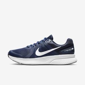παπουτσια για τρεξιμο Nike Run Swift 2 δρομου ανδρικα σκουρο μπλε οψιάνος ασπρα | NK860HAQ