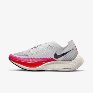 παπουτσια για τρεξιμο Nike ZoomX Vaporfly Next% 2 δρομου αγωνιστικα γυναικεια ασπρα μαυρα μαυρα | NK052AVD