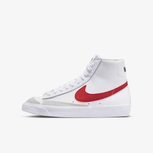 παπουτσια μπασκετ Nike Blazer Mid 77 Older παιδικα ασπρα μπλε μαυρα κοκκινα | NK510QMF