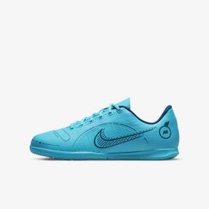 παπουτσια ποδοσφαιρου Nike Jr. Mercurial Vapor 14 Club IC Older Indoor Court παιδικα μπλε πορτοκαλι | NK349LSH