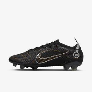 παπουτσια ποδοσφαιρου Nike Mercurial Vapor 14 Elite FG Firm-Grounds ανδρικα μαυρα μεταλλικός ασημι γκρι μεταλλικός χρυσο χρωμα | NK052HBI