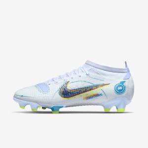 παπουτσια ποδοσφαιρου Nike Mercurial Vapor 14 Pro FG Firm-Ground γυναικεια γκρι ανοιχτο μπλε μπλε | NK971FOT