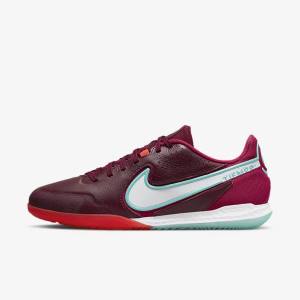 παπουτσια ποδοσφαιρου Nike React Tiempo Legend 9 Pro IC Indoor-Court γυναικεια κοκκινα ανοιχτο κοκκινα ασπρα | NK405BON