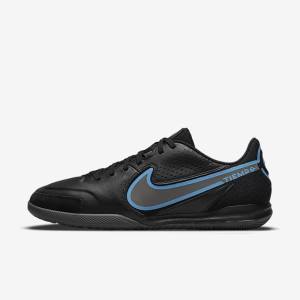 παπουτσια ποδοσφαιρου Nike Tiempo Legend 9 Academy IC Indoor-Court ανδρικα μαυρα γκρι | NK298YDW