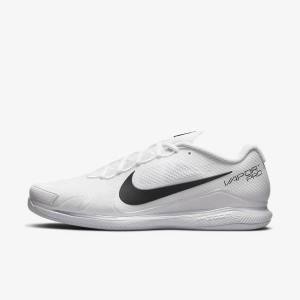 παπουτσια τενις Nike NikeCourt Air Zoom Vapor Pro Carpet ανδρικα ασπρα μαυρα | NK584BIC