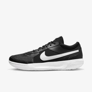 παπουτσια τενις Nike NikeCourt Zoom Lite 3 Hard Court ανδρικα μαυρα ασπρα | NK134DAP