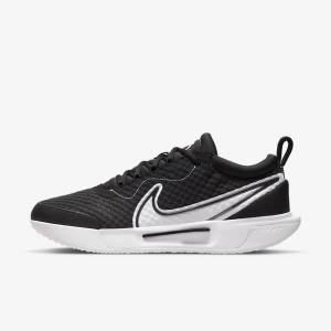 παπουτσια τενις Nike NikeCourt Zoom Pro Hard Court ανδρικα μαυρα ασπρα | NK517VUH